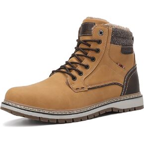 Mens Snow Boots Warm Winter Boots Non Slip Fur Lined Outdoor Shoes