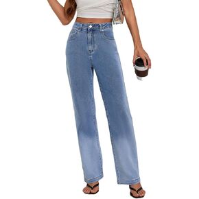 Women's Jeans Stretchy High Waisted Jeans Lightweight Cotton Work Jeans for Women 2024