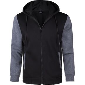 JACKETOWN Hoodie for Men Full Zip Up Sweatshirts Hoodies Lightweight Fashion Jacket with Pockets
