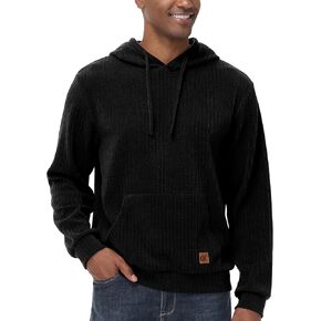 YuKaiChen Mens Hooded Drawstring Long Sleeve Sweatshirt Fashion Pullover Casual Corduroy Hoodies with Pockets