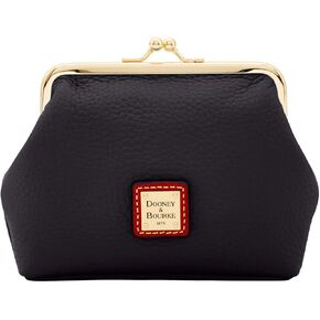 Dooney & Bourke Coin Purse, Pebble Grain Large Framed Purse Clutch - Red