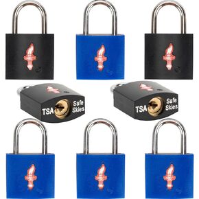 12 Pack 11/12 in Wide TSA Luggage Lock, Lock for Luggage,Lock for Suitcase Or Lock for Gun Case, Luggage Lock TSA Approved with Solid Brass with Color Shell 12/Black/Juice