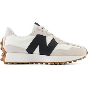 New Balance Women's 327 Sneakers, GREY/OLIVINE, 8.5 Medium US