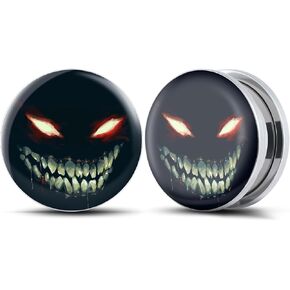 2PCS Stainless Steel Fluoresscence Piercing Ear Gauges Epoxy Screw Fit Ear Plugs Tunnels Allergy Free Expander Earrings For Women Men Body Piercing Jewelry