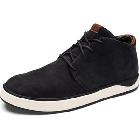 OLUKAI Papaku 'Ili Men's Boots, Durable Waterproof Leather, Cozy Quilted Lining, All-Day Underfoot Cushion