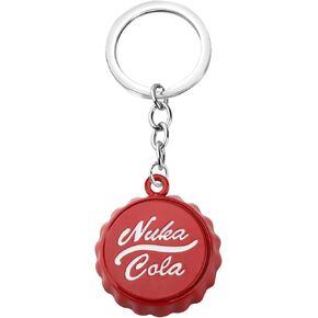 KEYCHIN Nuka Cola Bottle Cap Keychain Vedio Game Fans Gifts Nuka Cola Bottle Opener Jewelry Nuka Game Merchandise (Nuka Cola K)
