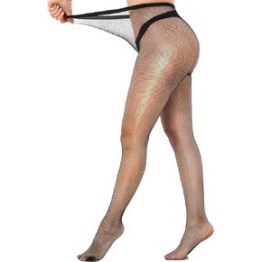 Plus Size Fishnet Tights Stockings Women's High Waist Sexy Pantyhose Stockings for Women