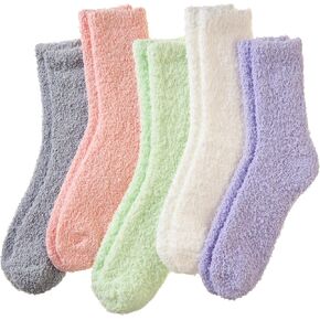 Women Fuzzy Slipper Socks Fluffy Cozy Comfy Cabin Plush Warm Thermal Winter Soft Home Sleep Socks