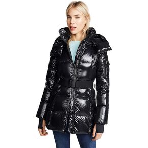 SAM. Women's Soho Long Down Jacket, Jet, Black, L