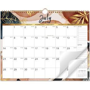 2025 Wall Calendar - Calendars 2025 Wall, JAN 2025 - Dec 2025, 12'' × 15'', Large 2025 Wall Calendar Spiral Bound, Hanging Wall Calendar with Premium Paper, Large Grids, Julian Dates