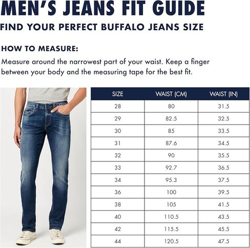 بنطال جينز بافلو ديفيد بيتون الرجالي ذو الستة المستقيمة in Kuwait