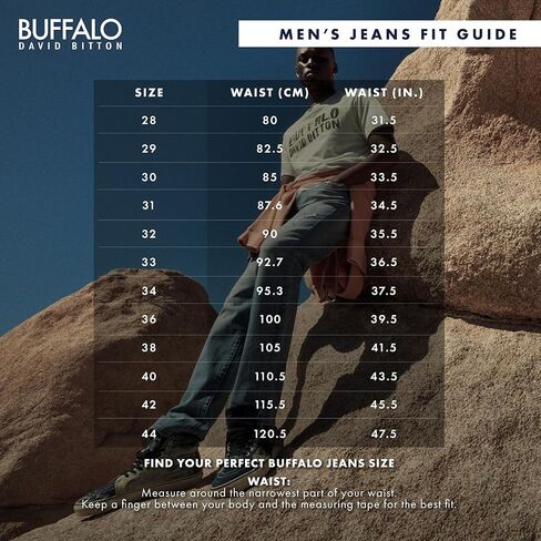 بنطال جينز بافلو ديفيد بيتون الرجالي ذو الستة المستقيمة in Kuwait