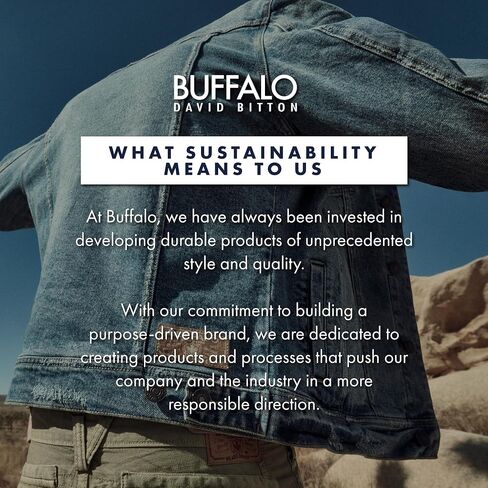 بنطال جينز بافلو ديفيد بيتون الرجالي ذو الستة المستقيمة in Kuwait