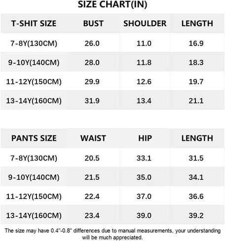 Hilinker Girl's Color Block 2 Piece Outfits Ribbed Long Sleeve Top and Cargo Pants Set in Kuwait