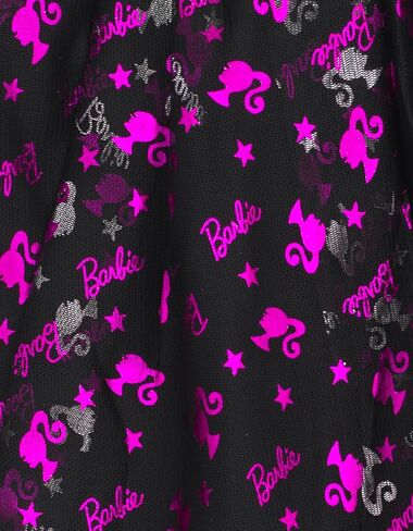 Barbie Girls Metallic Print T-Shirt and Tulle Mesh Skirt Toddler to Big Kid in Saudi Arabia