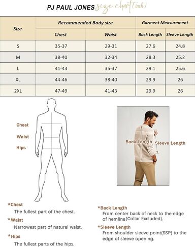PJ PAUL JONES Mens Sweater Casual Crew Neck Pullover Textured Knit Sweaters in Saudi Arabia