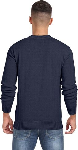 Sailwind Men's Cotton Crewneck Pullover Sweater Lightweight Casual Knitted Sweaters in Kuwait