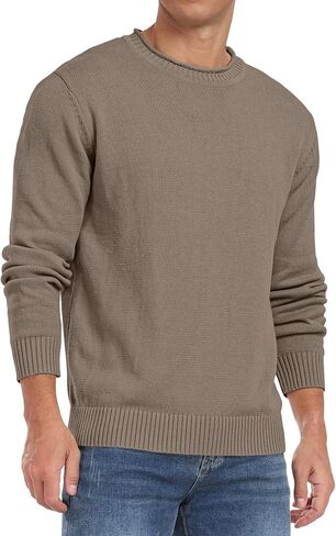 Sailwind Men's Cotton Crewneck Pullover Sweater Lightweight Casual Knitted Sweaters in Kuwait