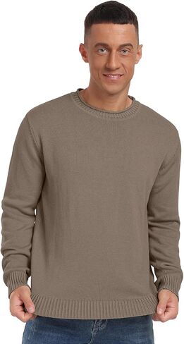 Sailwind Men's Cotton Crewneck Pullover Sweater Lightweight Casual Knitted Sweaters in Kuwait