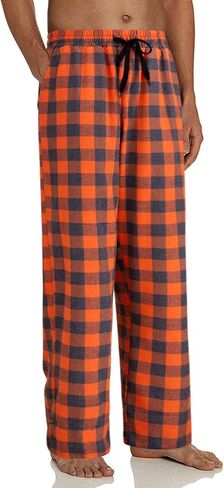 Alimens & Gentle Mens Heavyweight Flannel Plaid Pajama Pants 100% Cotton Sleep Lounge Pant in Saudi Arabia