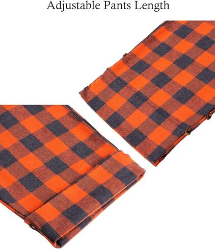 Alimens & Gentle Mens Heavyweight Flannel Plaid Pajama Pants 100% Cotton Sleep Lounge Pant in Saudi Arabia