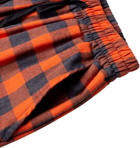 Alimens & Gentle Mens Heavyweight Flannel Plaid Pajama Pants 100% Cotton Sleep Lounge Pant in Saudi Arabia