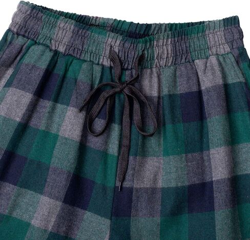 Alimens & Gentle Mens Heavyweight Flannel Plaid Pajama Pants 100% Cotton Sleep Lounge Pant in Saudi Arabia