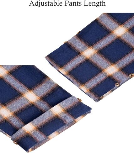 Alimens & Gentle Mens Heavyweight Flannel Plaid Pajama Pants 100% Cotton Sleep Lounge Pant in Saudi Arabia