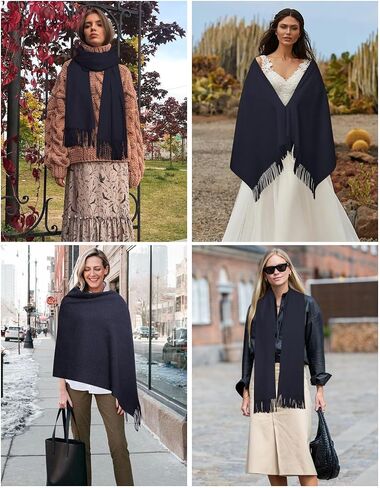 AWAYTR Pashmina Shawls and Wraps - Women's Scarves & Wraps for Evening Dresses Bridal Wedding Shawl Winter Scarf in Saudi Arabia