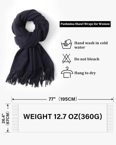 AWAYTR Pashmina Shawls and Wraps - Women's Scarves & Wraps for Evening Dresses Bridal Wedding Shawl Winter Scarf in Saudi Arabia