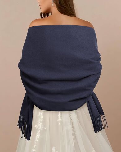 AWAYTR Pashmina Shawls and Wraps - Women's Scarves & Wraps for Evening Dresses Bridal Wedding Shawl Winter Scarf in Saudi Arabia