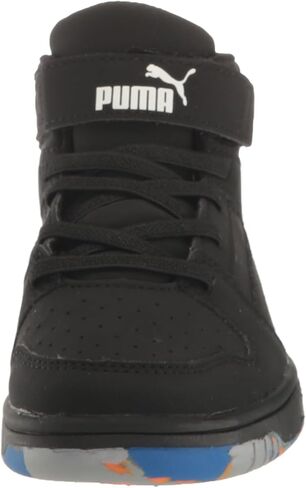 PUMA Rebound Layup جلد صناعي (للأطفال الكبار) Puma White/Malachite/Cool Mid Gray 6 Big Kid M in Saudi Arabia