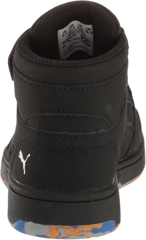 PUMA Rebound Layup جلد صناعي (للأطفال الكبار) Puma White/Malachite/Cool Mid Gray 6 Big Kid M in Saudi Arabia