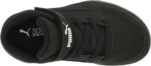 PUMA Rebound Layup جلد صناعي (للأطفال الكبار) Puma White/Malachite/Cool Mid Gray 6 Big Kid M in Saudi Arabia