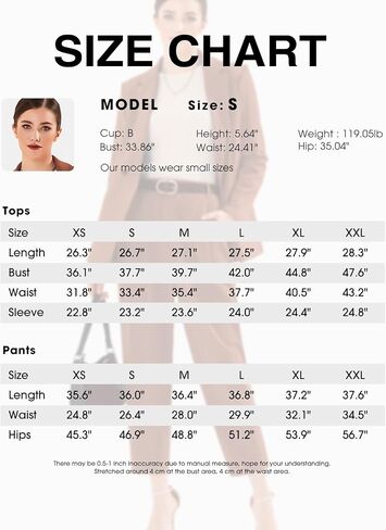 EXLURA Women's Business Blazer and High Elastic Waist Pant Suit Set Loose Fit Casual Fall Winter 2 Piece Suits for Work in Kuwait