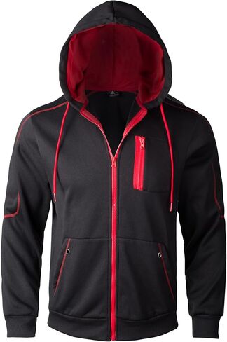 JACKETOWN Hoodie for Men Full Zip Up Sweatshirts Hoodies Lightweight Fashion Jacket with Pockets in Saudi Arabia