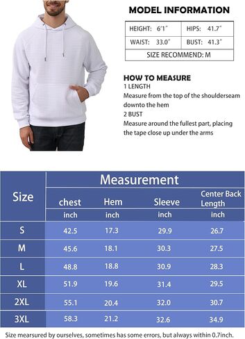 ZTN Men's Hooded Sweatshirt Long Sleeve Quilted Sweatshirt Casual Fashion Pullover Hoodies with Pocket in Kuwait