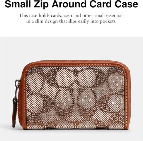 COACH Women's Small Zip Around Card Case in Saudi Arabia