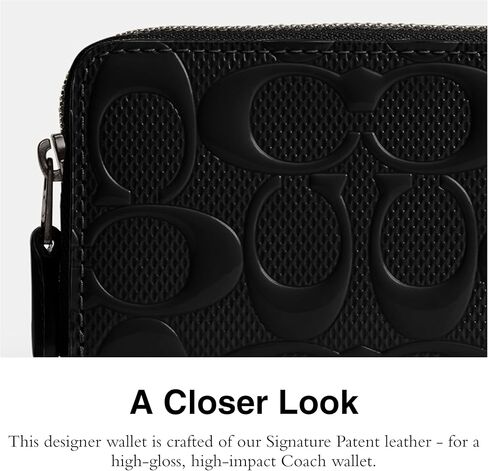 حافظة بطاقات صغيرة بسحاب حول المرأة من COACH in Kuwait