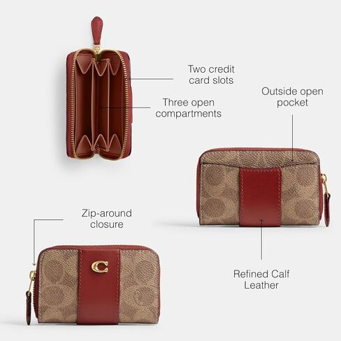 COACH Women's Small Zip Around Card Case in Saudi Arabia