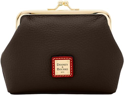 محفظة عملات Dooney & Bourke، حقيبة يد كبيرة مؤطرة من Pebble Grain - أحمر in Kuwait