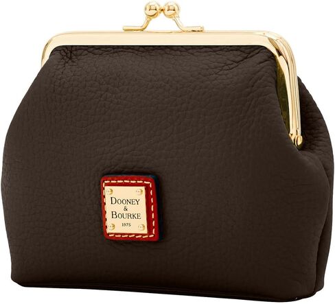 محفظة عملات Dooney & Bourke، حقيبة يد كبيرة مؤطرة من Pebble Grain - أحمر in Kuwait