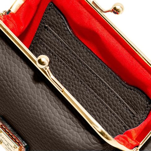 محفظة عملات Dooney & Bourke، حقيبة يد كبيرة مؤطرة من Pebble Grain - أحمر in Kuwait