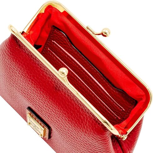 محفظة عملات Dooney & Bourke، حقيبة يد كبيرة مؤطرة من Pebble Grain - أحمر in Kuwait