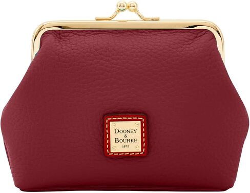 محفظة عملات Dooney & Bourke، حقيبة يد كبيرة مؤطرة من Pebble Grain - أحمر in Kuwait