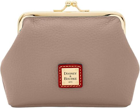 محفظة عملات Dooney & Bourke، حقيبة يد كبيرة مؤطرة من Pebble Grain - أحمر in Kuwait