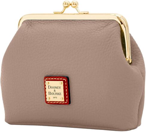 محفظة عملات Dooney & Bourke، حقيبة يد كبيرة مؤطرة من Pebble Grain - أحمر in Kuwait