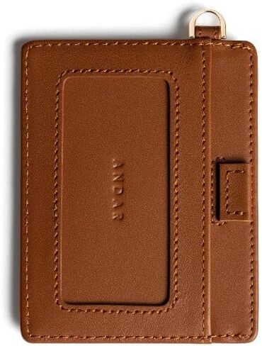 Andar The Denner حامل بطاقات نحيف ممتاز وحامل بطاقات RFID ومحفظة معصم للنساء (كونياك تان) in Kuwait