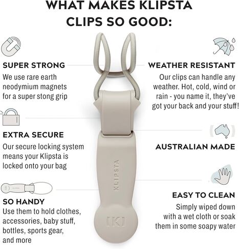Flex Magnetic Clip - Travel Essentials for Men & Women. Super Strong Rare Earth Magnets & Easy-to-use Elastic Strap. for Suitcases, Strollers, Purses, Totes, Backpacks, and More (Black). in Saudi Arabia