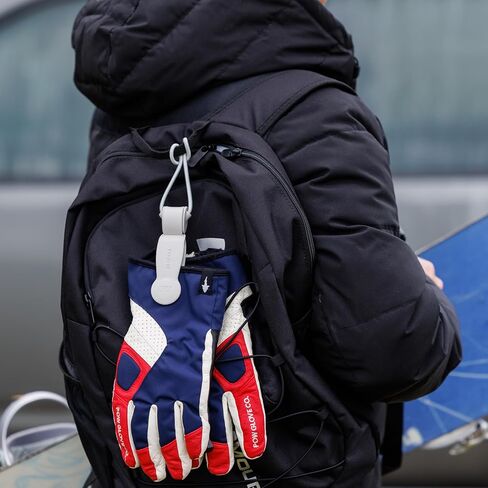 Flex Magnetic Clip - Travel Essentials for Men & Women. Super Strong Rare Earth Magnets & Easy-to-use Elastic Strap. for Suitcases, Strollers, Purses, Totes, Backpacks, and More (Black). in Saudi Arabia